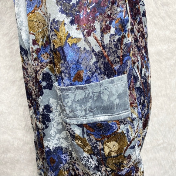 Free‎ People Lounge Kimono Robe Who Lounge Small Boho Floral S - Picture 10 of 11